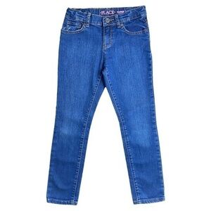 3/$15 Place Girls Blue Supper Skinny Jeans Size 6X/7